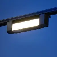 Трековый светильник линейный, поворотный, 10 Вт, 900 Лм, 4000К, IP20, чёрный, свечение нейтральное белое