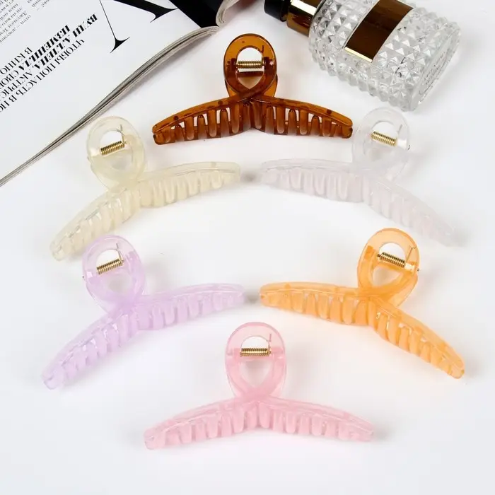 Краб для волос «Милица», петля, 10.5 см, МИКС Краб для волос «Милица», петля, 10.5 см, МИКС