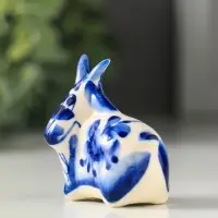 Фигурка фарфор &laquo;Коза малая&raquo;, 4.5 см, гжель