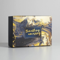 Коробка‒пенал, упаковка подарочная, «Something amazing», 26 х 19 х 10 см