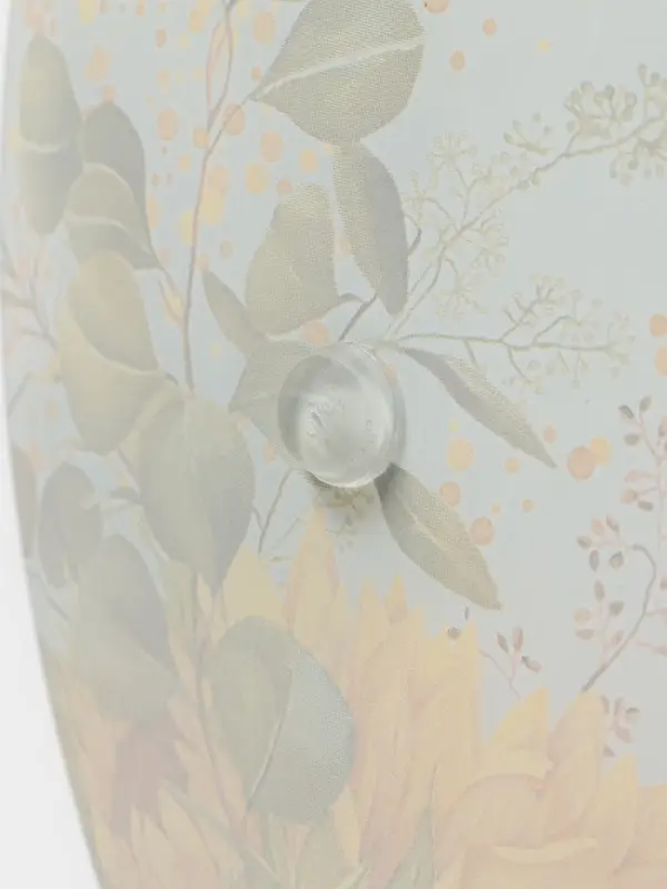 Фруктовница Доляна &laquo;Подсолнухи&raquo;, d=20/25 см, h=24 см, стекло, рисунок