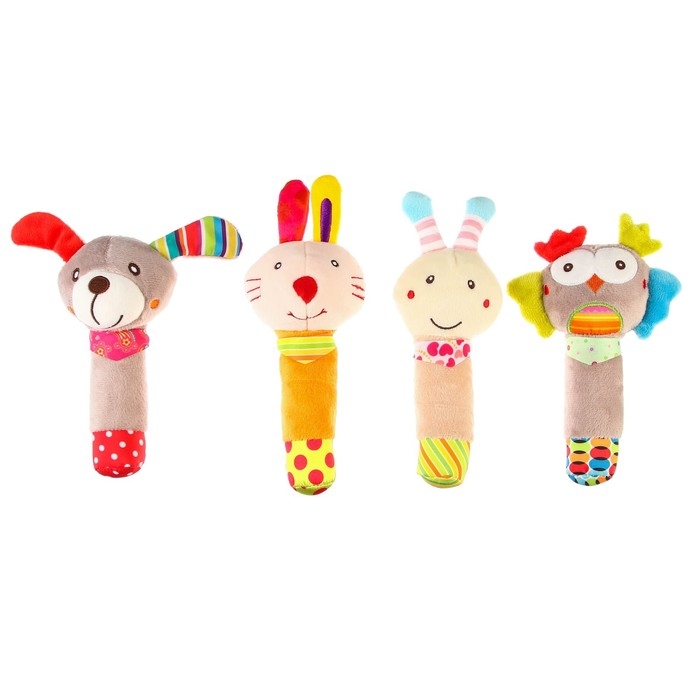 Игрушка - пищалка «Милые зверушки», виды МИКС, Крошка Я Игрушка - пищалка «Милые зверушки», виды МИКС, Крошка Я