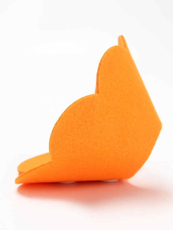 Ветеринарный воротник из фетра  Ветеринарный воротник из фетра "Ромашка", размер M, оранжевый