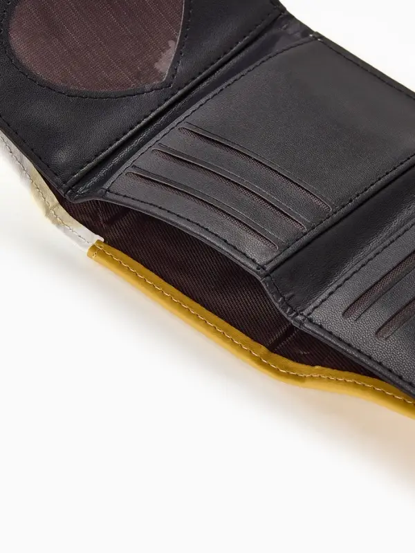 Кошелёк на кнопке, жёлтый