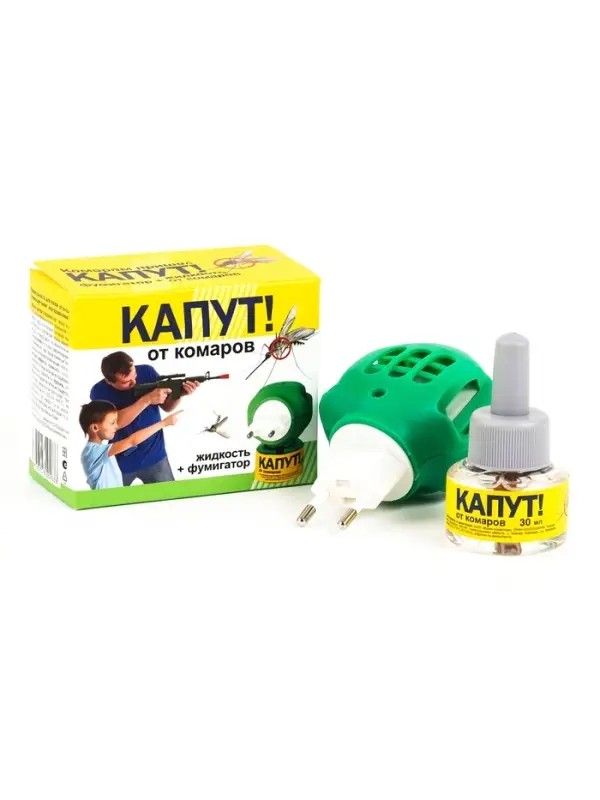 Комплект &laquo;Капут&raquo; от комаров: фумигатор + пластины, 10 шт.