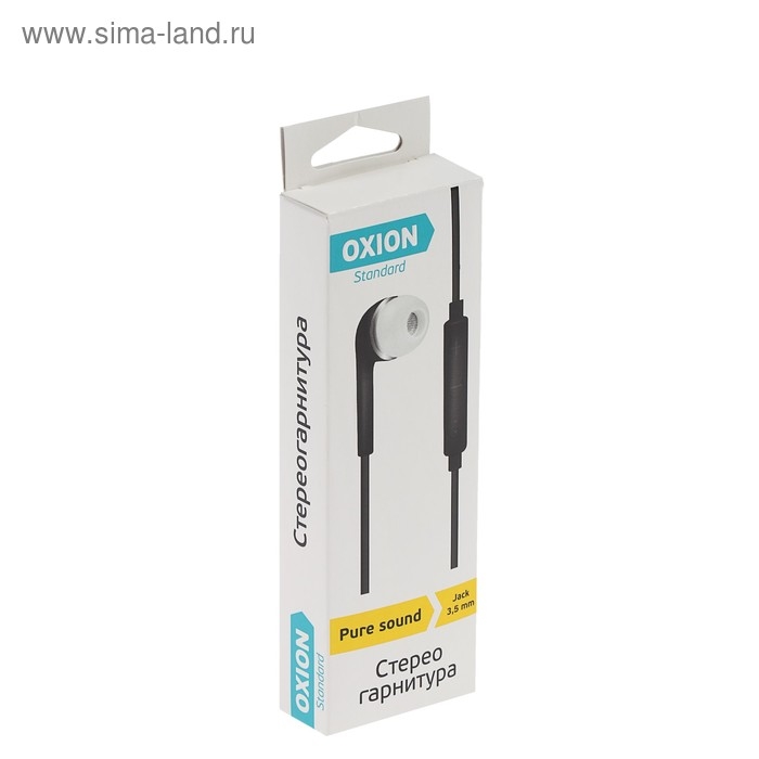 Наушники OXION HS230BK, вакуумные, микрофон, 100 дБ, 16 Ом, 3.5 мм, 1 м, чёрные Наушники OXION HS230BK, вакуумные, микрофон, 100 дБ, 16 Ом, 3.5 мм, 1 м, чёрные