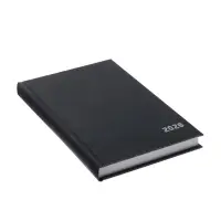 Ежедневник датир 2026г А5 168л б/вин, Черный Ежедневник датир 2026г А5 168л б/вин, Черный