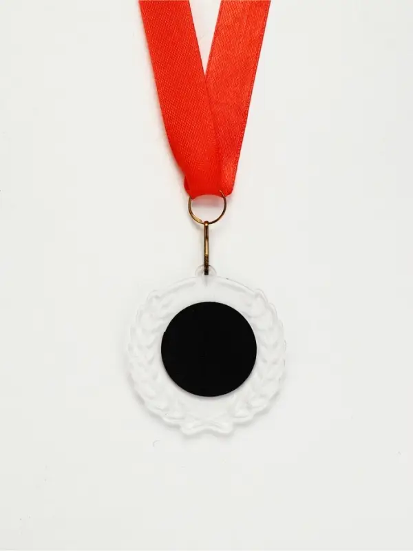 Медаль призовая пластик "1 место" на ленте