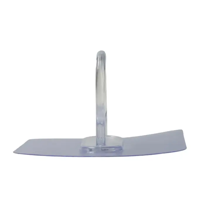 Держатель с клейкой поверхностью ТУНДРА, d=25 мм, 68×68 мм, прозрачный