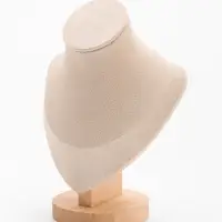 Бюст для украшений &laquo;Треугольная форма&raquo;, 15&times;9&times;20 см, h=20, бежевый
