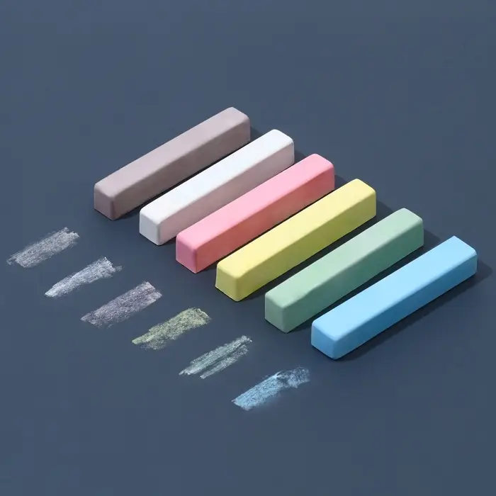 Мелки цветные школьные 6 шт. «Простоквашино», прямоугольные Мелки цветные школьные 6 шт. «Простоквашино», прямоугольные