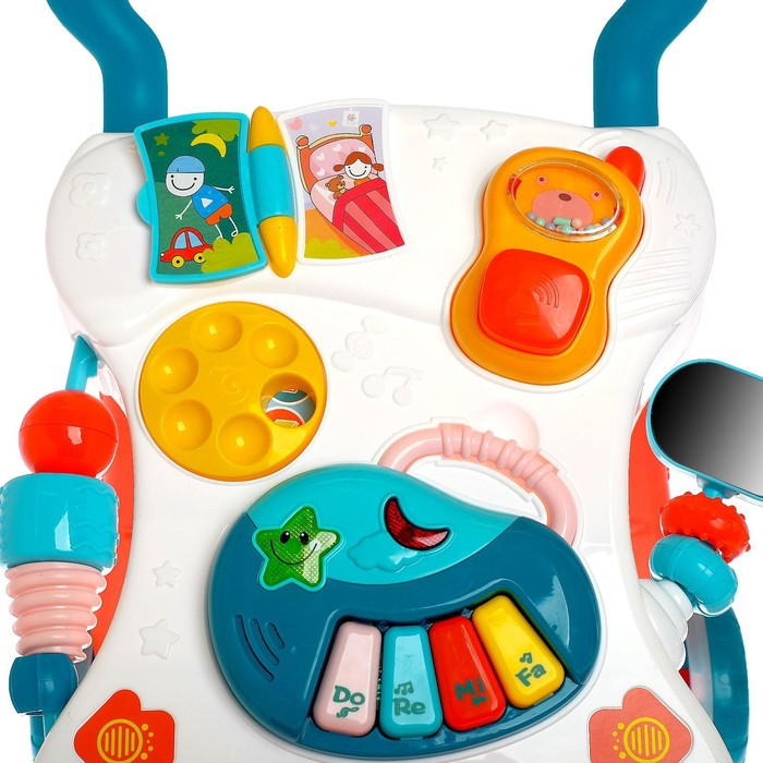 Развивающая каталка «Шагай и играй», световые и звуковые эффекты Развивающая каталка «Шагай и играй», световые и звуковые эффекты