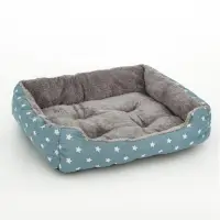 Лежанка для животных &laquo;Звезды&raquo;, 50&times;40&times;15 см, серая