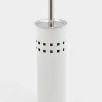 Ёрш для унитаза, нержавеющая сталь, белый