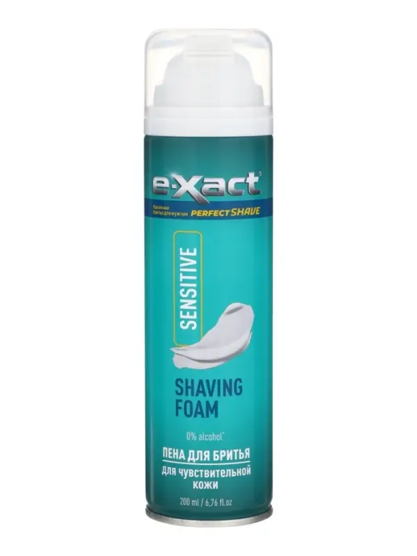 Пена для бритья E-Xact, для чувствительной кожи, 200 мл