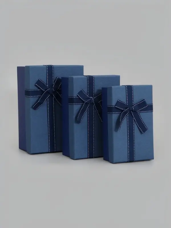 Набор подарочных коробок 3 в 1, прямоугольные 23&times;16&times;9.5 21&times;14&times;8.0 19&times;12&times;6.5 см