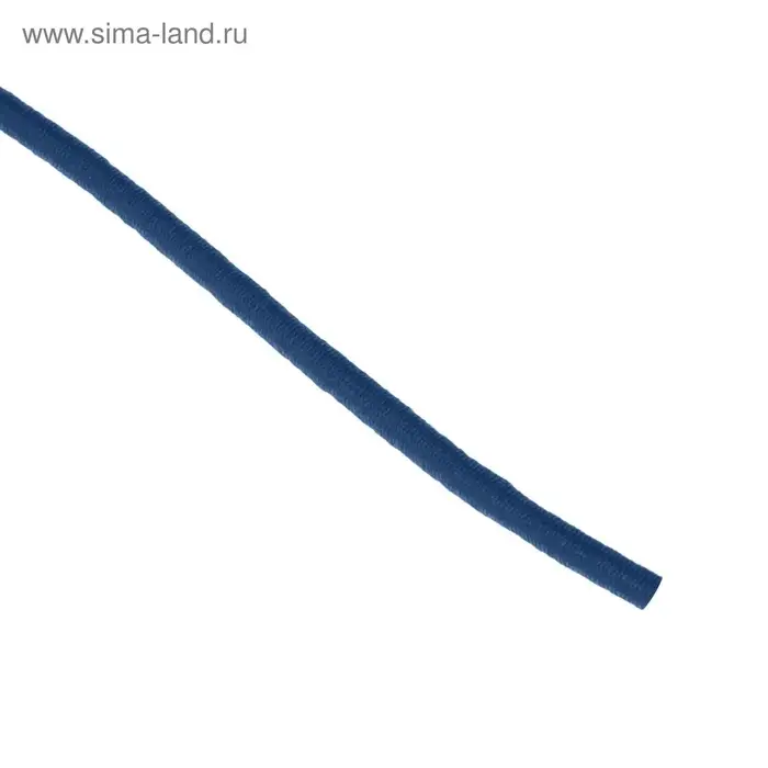Шнурки для обуви, пара, круглые, с фиксатором, эластичные, d=3 мм, 100 см, синие