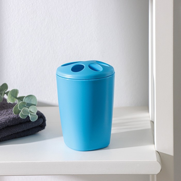 Подставка для зубных щёток Aqua, цвет голубая лагуна Подставка для зубных щёток Aqua, цвет голубая лагуна