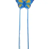 Воздушный змей &laquo;Бабочка&raquo;, с леской, голубой