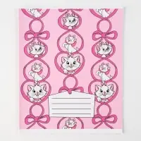 Тетрадь в клетку 12 листов, 5 видов МИКС, обложка мелованный картон, Коты Аристократы