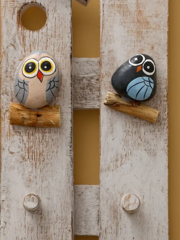 Вешалка &laquo;Скворечник с воробьями&raquo;, 35&times;6.5&times;33.5 см, дерево албезия