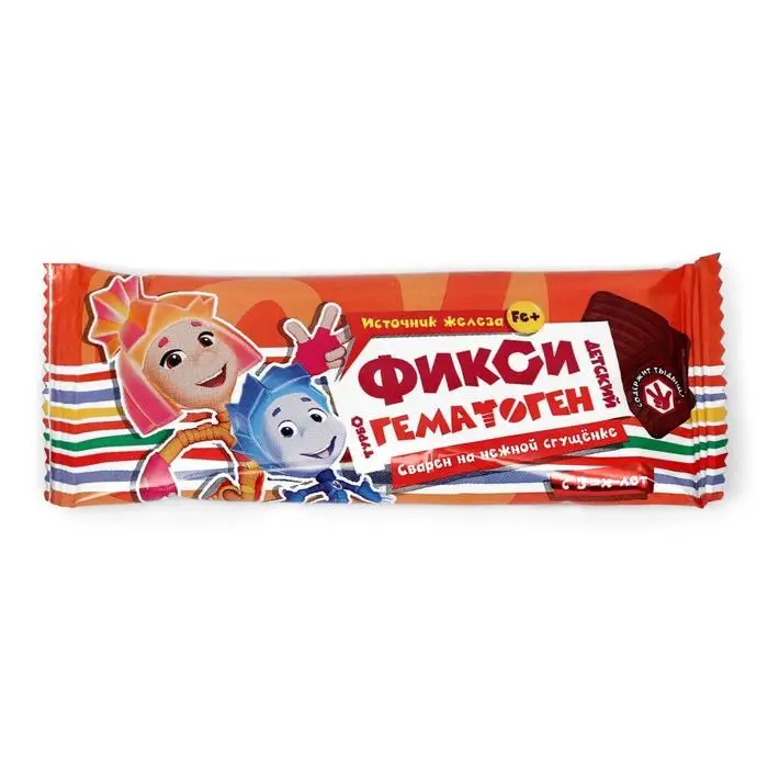 Гематоген Детский турбо, Фиксики, 35 г Гематоген Детский турбо, Фиксики, 35 г