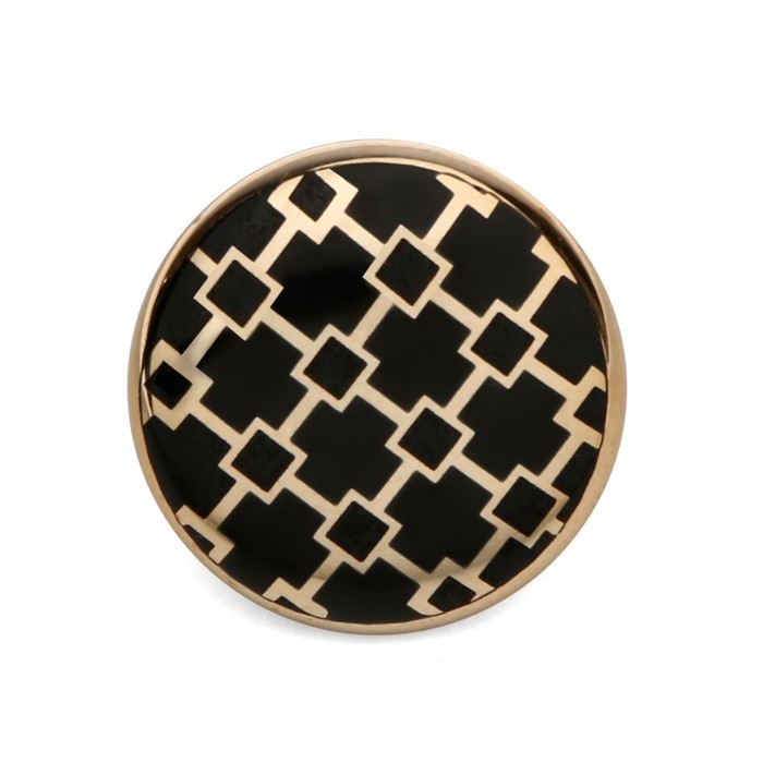 Ручка-кнопка CAPPIO, d=39 мм, цвет золото, 8 шт.