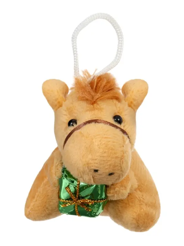 Мягкая игрушка Мягкая игрушка "Лошадка с подарком", 7 см МИКС