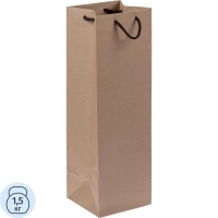 Пакет подарочный бумажный под бутылку Vindemia, крафт,75556.00