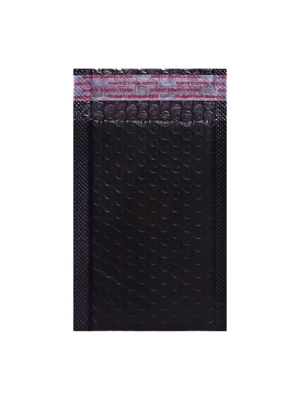 Набор конвертов с воздушно-пузырьковой плёнкой, 11&times;19 см, 50 штук, черные