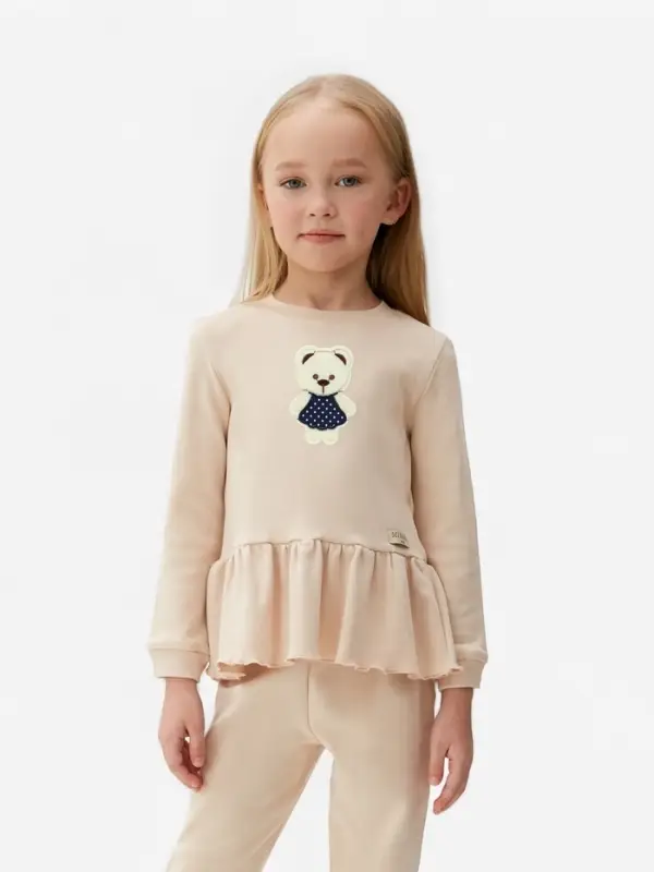 Термоаппликация &laquo;Мишка&raquo;, 10.5&times;7 см, бежевая