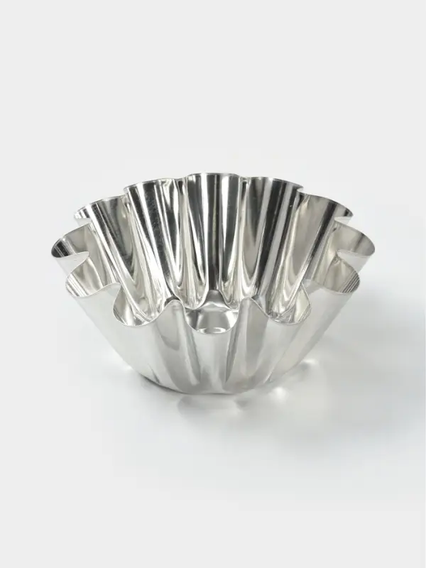 Форма для выпечки ромовой бабы, d=14 см, h=6.2 см, жесть, серебристая