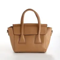 Сумка женская мессенджер на магните, 35&times;15&times;23 см, бежевая