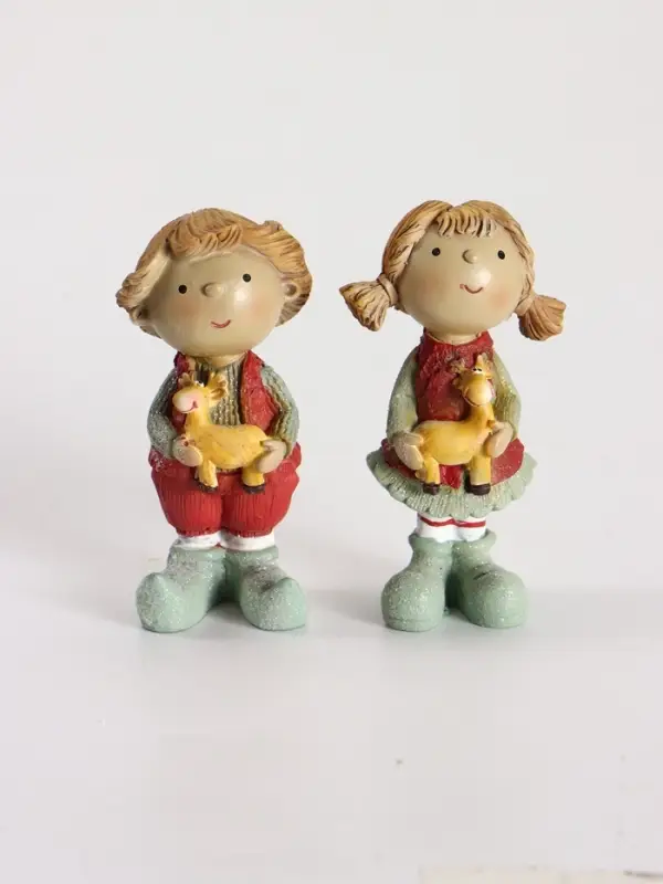 Фигурка &laquo;Малыши с оленем&raquo;, набор 2 шт., 4.5&times;3.5&times;9.5 см