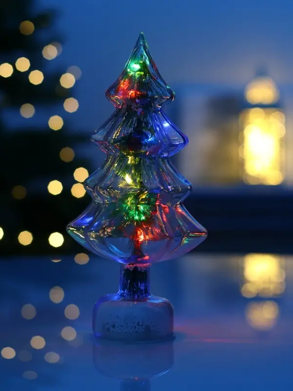 Фигура светодиодная  Фигура светодиодная "Елочка", 1 LED, 25 см, от бат. AAAх3, RGB