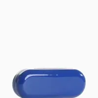 Футляр для очков на хлопушке, однотонный, размер 16&times;6&times;3.5 см, синий