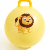 Мяч - прыгун с ручкой ONLYTOP, d=55 см, МИКС
