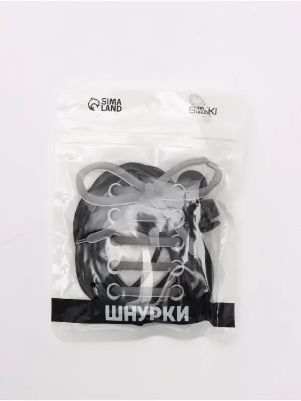 Шнурки для обуви, пара, круглые, с фиксатором, эластичные, d=3 мм, 100 см, чёрные