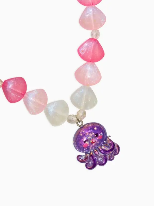 Бусы детские &laquo;Выбражулька. Осьминог&raquo;, жемчуг, 40 см, розо-фиолетовый