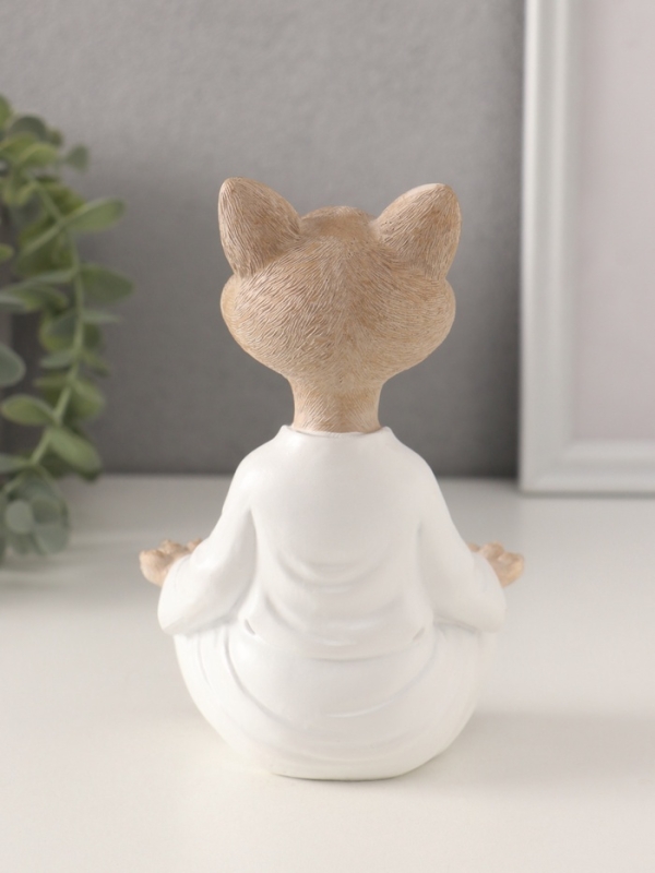 Сувенир полистоун Сувенир полистоун "Кот дзен" 10х6,5х15 см