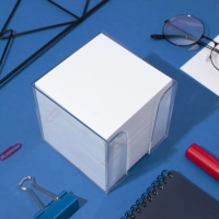 Блок для записей в подставке ATTACHE 9х9х9см белый 80г