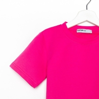 Комплект детский (футболка, шорты) KAFTAN "Basic line" размер 30 (98-104), цвет розовый