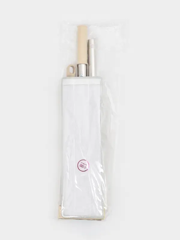 Швабра для мытья пола с вертикальным отжимом Доляна, 35&times;14&times;125 см, стальная ручка, микрофибра, дополнительная насадка