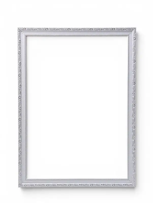 Рама для картин и зеркал Artex Bray, 50&times;70 см, пластик, белая с серебром