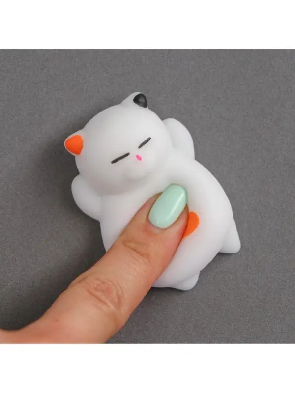 Антистресс игрушка - мялка &laquo;Кошечка&raquo;, белый