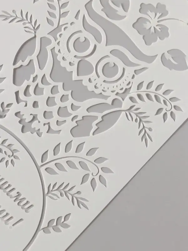 Трафарет пластик А5 Трафарет пластик А5 "Филин" 14,8х21 см