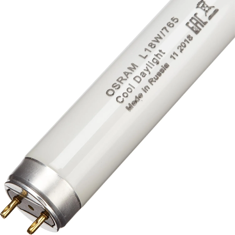 Лампа люминесцентная Osram  L 18W/765 G13 6400К хол.дневн. 25шт/уп