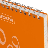 Блокнот А6,пласт обл,80л, ATTACHE FANTASY,оранж