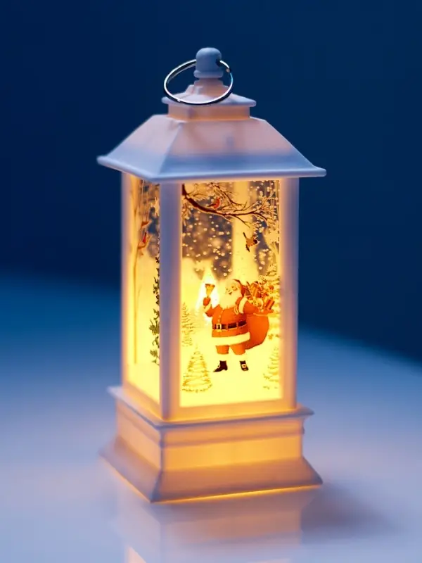 Набор светодиодных фигур, 3 шт, "Новогодние фонари", 13х5.5х5.5 см, от бат.3хAG13, Т/БЕЛЫЙ   1087120