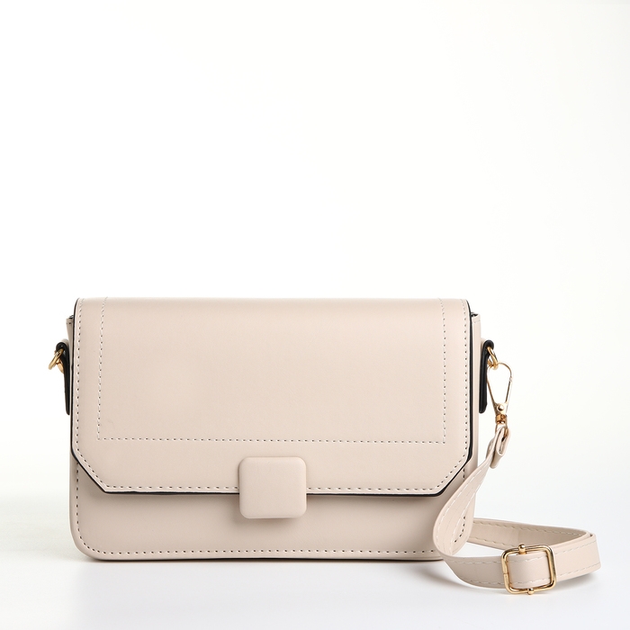 Сумка женская мессенджер на магните, цвет молочный Сумка женская мессенджер на магните, цвет молочный